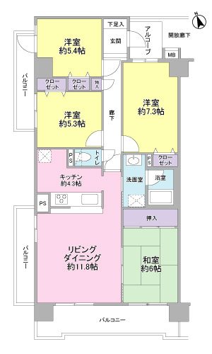 ロイヤルシャトー長泉 間取図・土地図