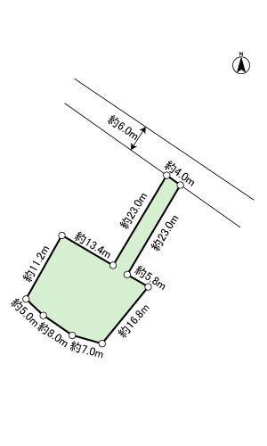 藤枝市茶町一丁目 間取図・土地図