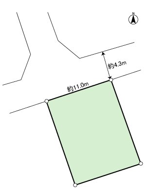 沼津市大岡　売土地 区画図