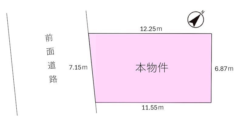 泉町　売土地 間取図・土地図