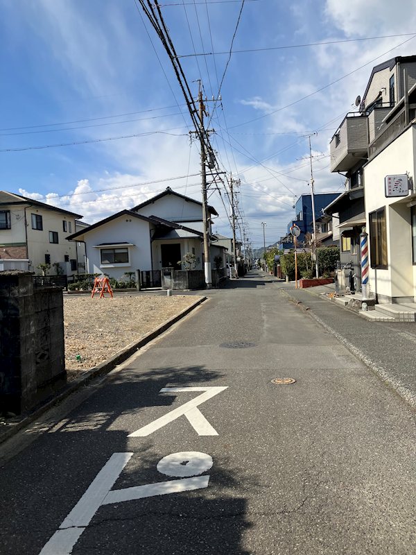 高橋一丁目売り土地 現地写真（前面道路含む現地写真）