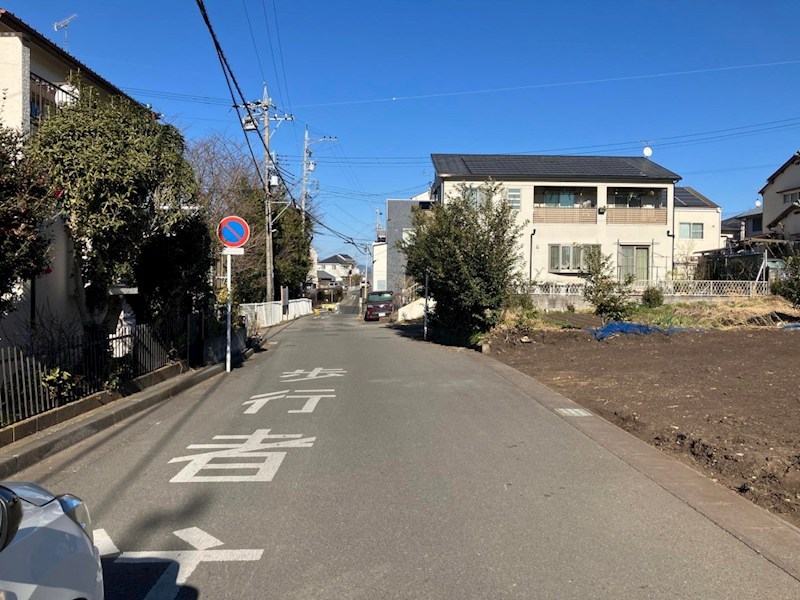 清水区草薙　土地　２号地 現地写真（前面道路含む現地写真）