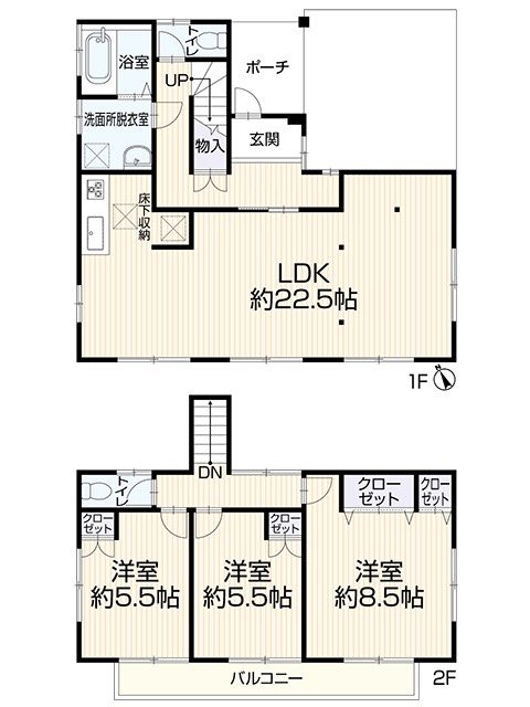 三島市徳倉　戸建 間取図・土地図