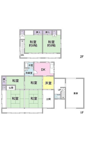 焼津市藤守　中古戸建 間取図・土地図