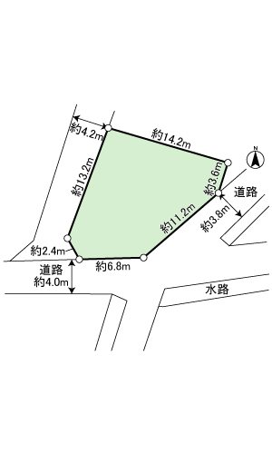 藤枝市高岡三丁目 間取図・土地図