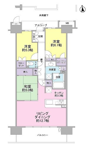 シャリエ長泉サウスプレイス 間取図・土地図
