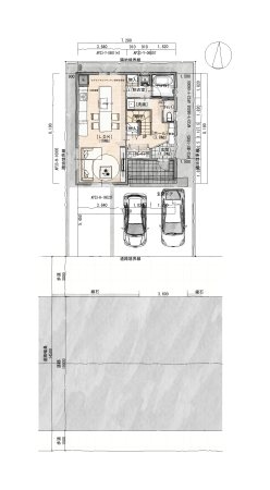 【静鉄ホームズ】　藤枝市前島二丁目　(建築条件付宅地） 建物プラン例（間取り図）