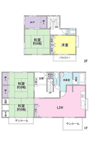 島田市元島田　中古戸建 間取図・土地図
