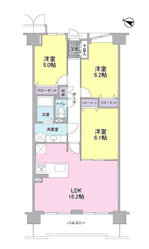 シャルマンコーポ三島 間取図・土地図