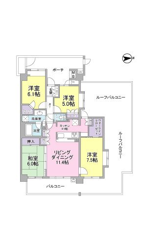 シャリエ沼津 間取図・土地図