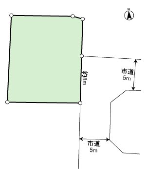 鎌田404-6土地 間取図・土地図