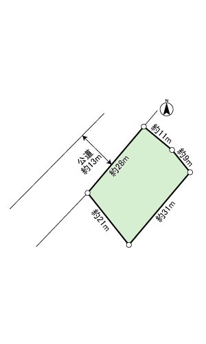 吉田町川尻土地 間取図・土地図