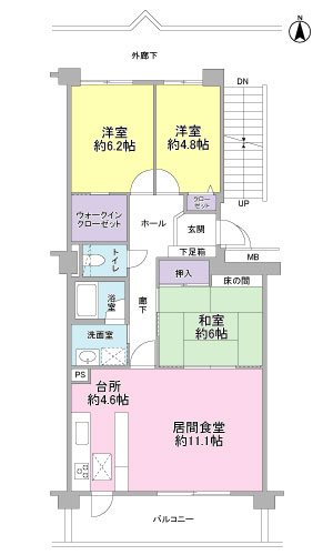 メゾン駿河台東館603 間取図・土地図