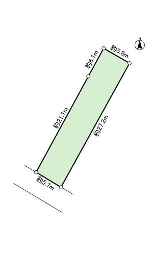 藤枝市立花二丁目 間取図・土地図