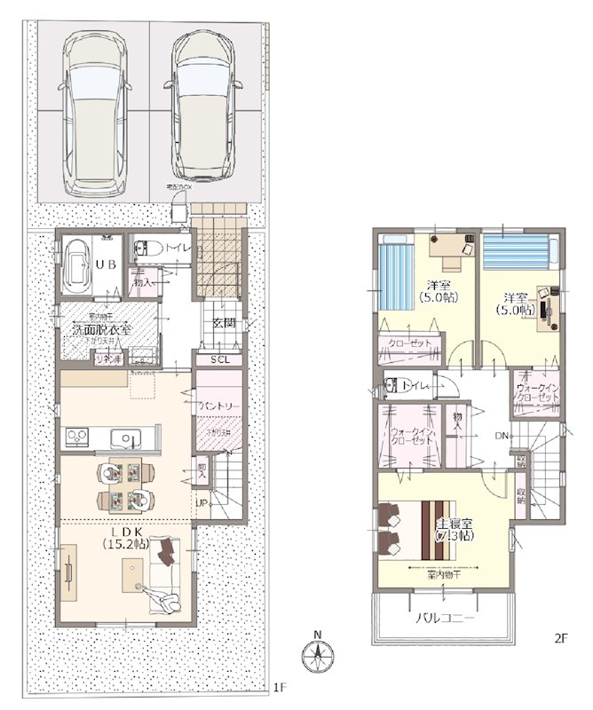 【静鉄不動産の新築分譲住宅】エバースクエア中矢部町1号地 間取図・土地図