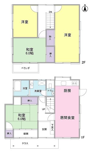 静岡県静岡市駿河区中島 間取図・土地図