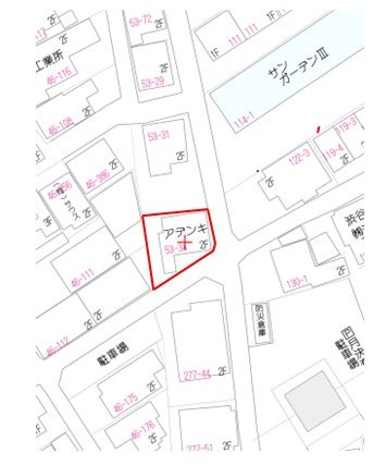 静岡県静岡市駿河区中島 全体区画図