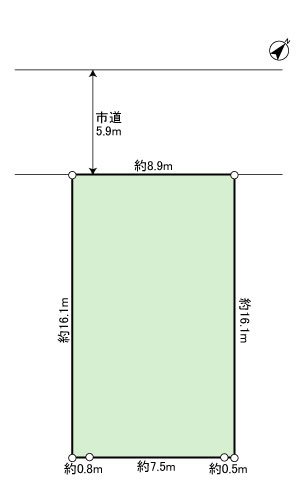 清水区草薙一里山　土地 間取図・土地図