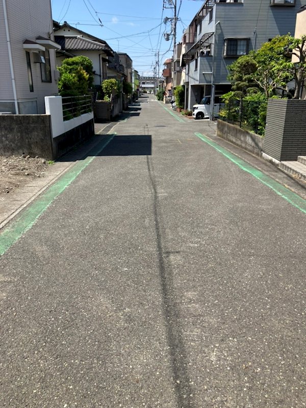 清水区草薙一里山　土地 現地写真（前面道路含む現地写真）
