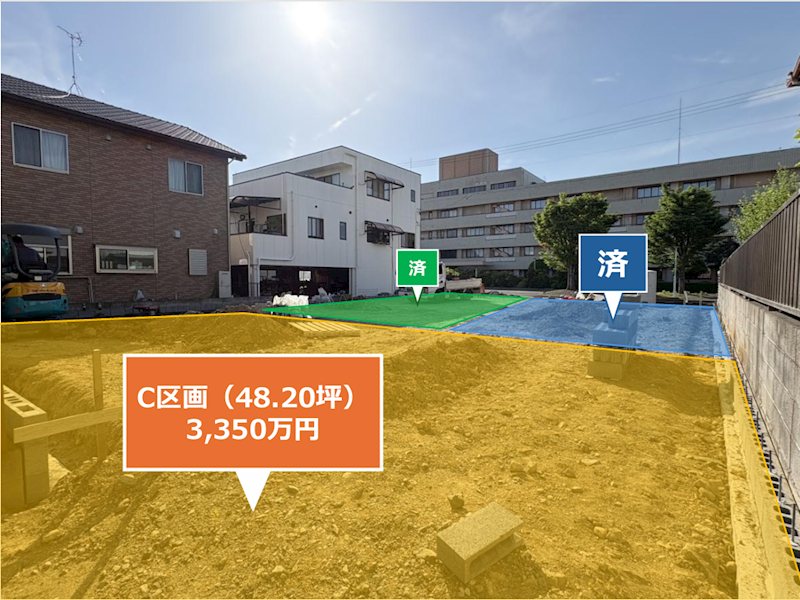 北安東四丁目 売土地 C区画 現地案内図