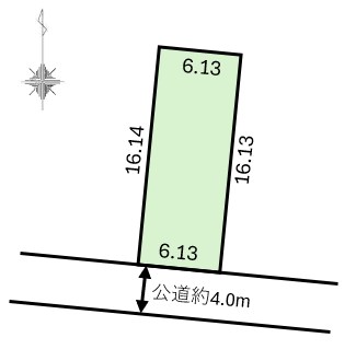葵区大岩４丁目　土地 間取図・土地図