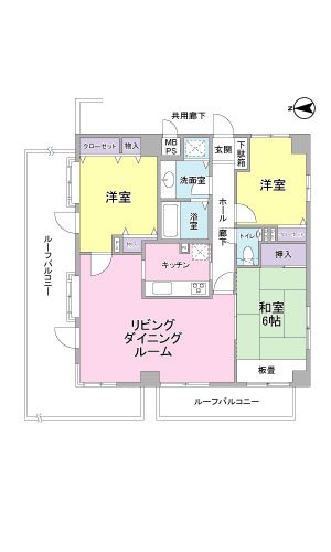 ダイアパレス沼津 間取図・土地図