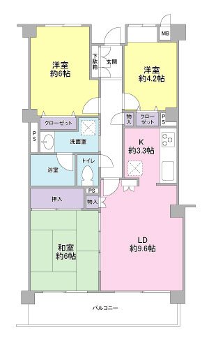 メゾン聖ヶ丘 間取図・土地図