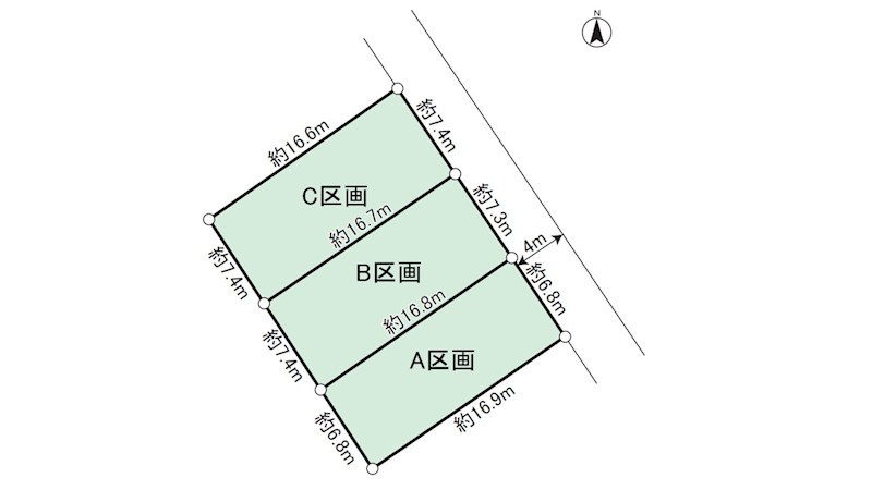 清水区楠土地　A区画  間取図・土地図