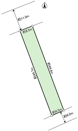 焼津市駅北一丁丁目　売土地 間取図・土地図