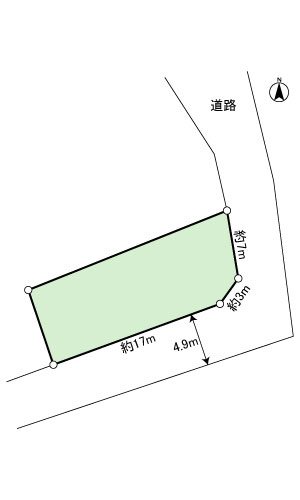 沼津市下香貫八重50-25 間取図・土地図
