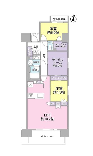 プレシスタワー三島広小路 間取図・土地図