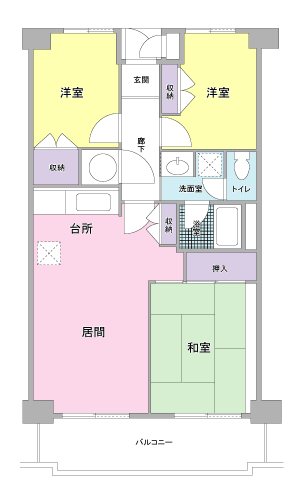 サンミエール千歳 間取図・土地図