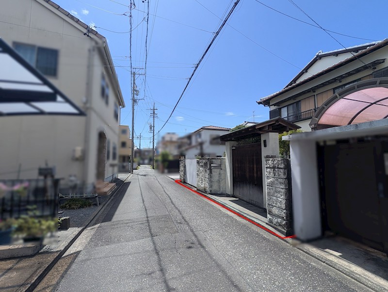 中田三丁目　売土地 現地写真（前面道路含む現地写真）