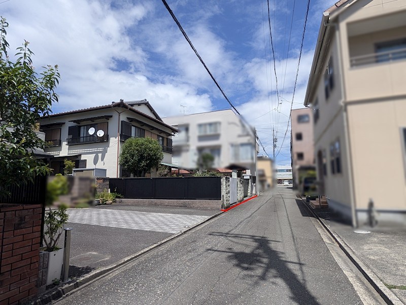 中田三丁目　売土地 現地写真（前面道路含む現地写真）