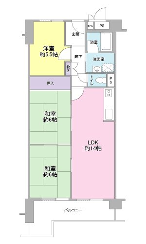 新清水ハイツ 間取図・土地図