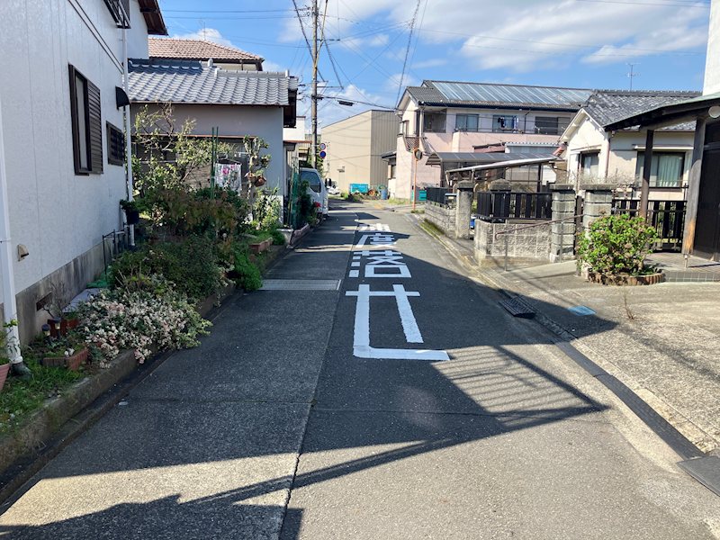 駿河区丸子新田387-1　土地 現地写真（前面道路含む現地写真）