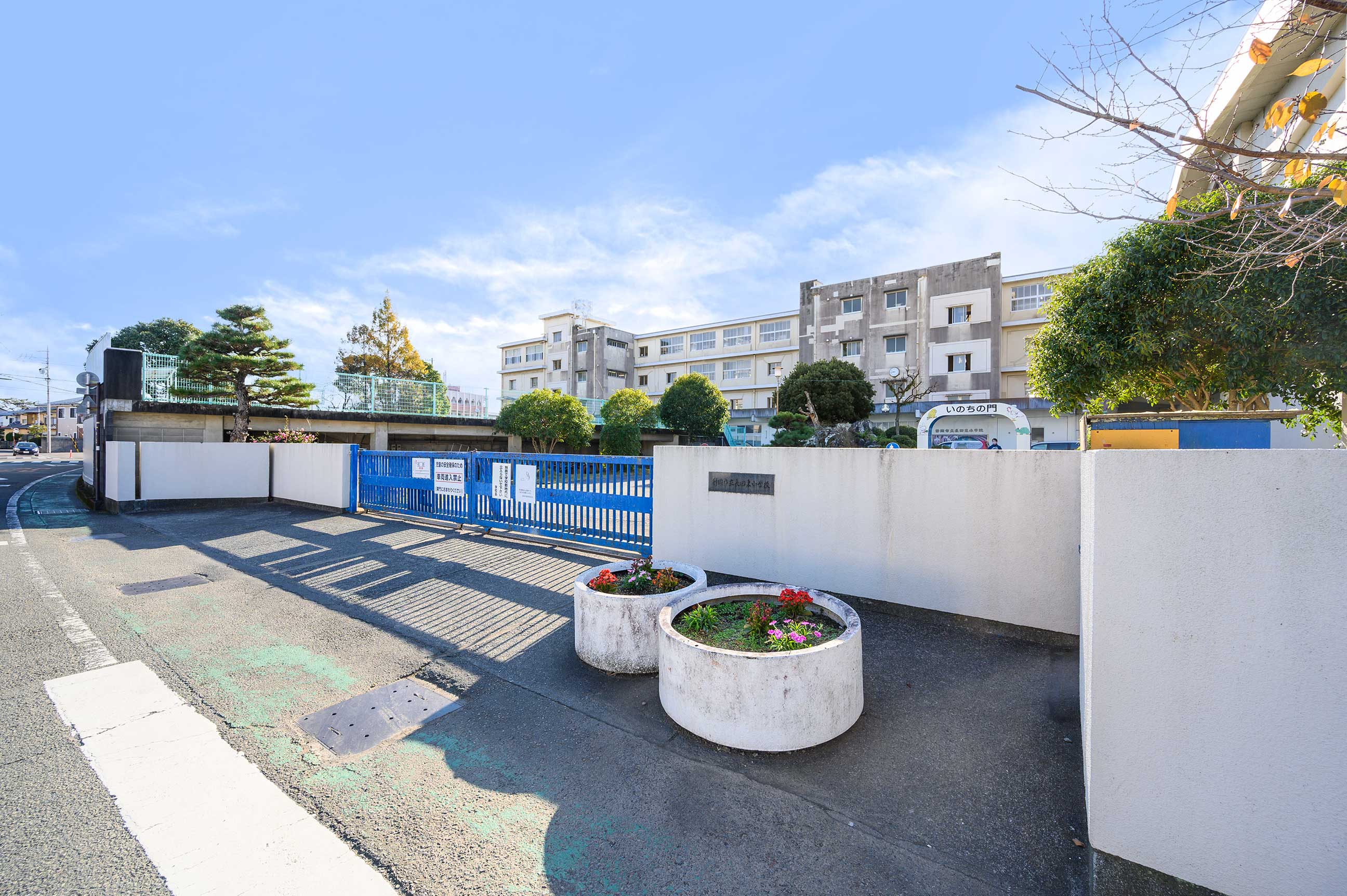 駿河区丸子新田387-1　土地 小学校
