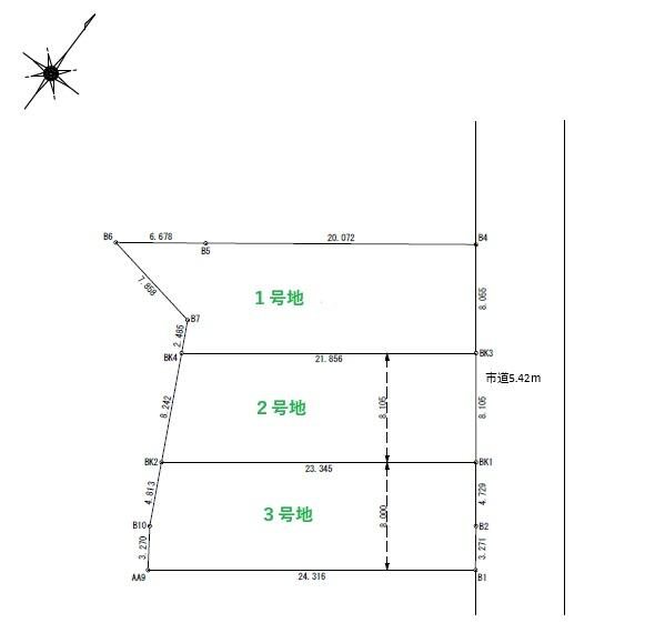 清水区堂林二丁目分譲地2号地 間取図・土地図