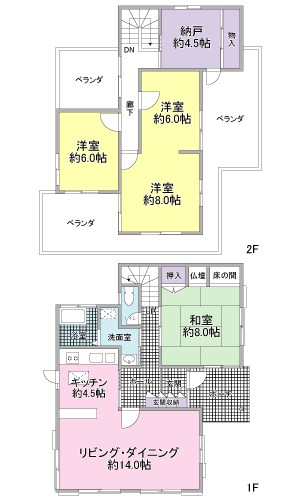 清水区草薙　戸建 間取図・土地図