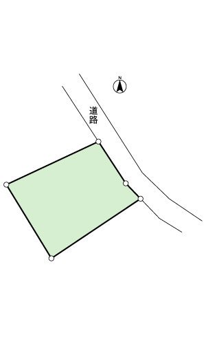 三島市八反畑65　中古戸建 間取図・土地図
