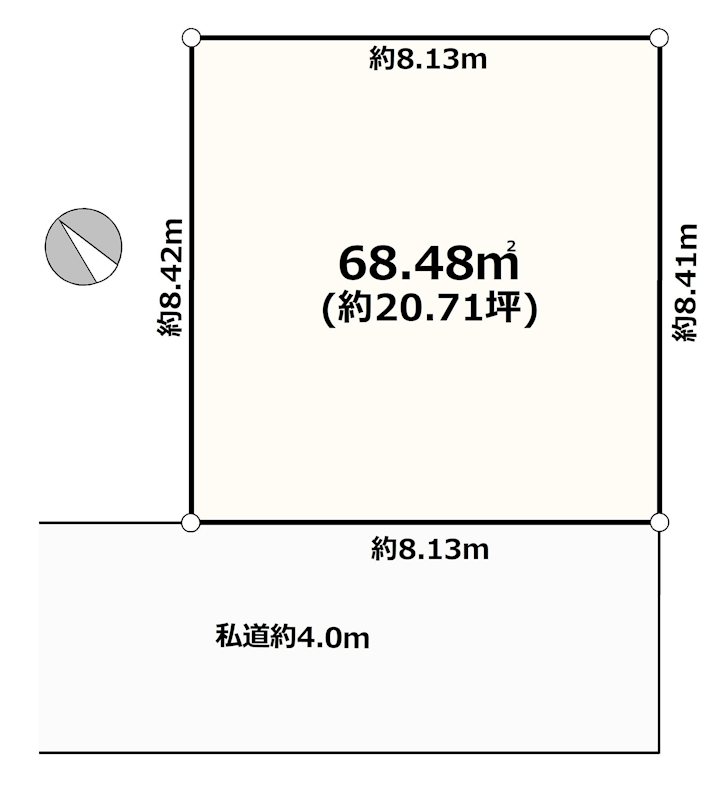 足立区鹿浜8丁目新築戸建 区画図