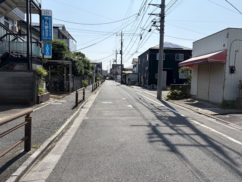 足立区鹿浜2丁目土地 現地写真（前面道路含む現地写真）