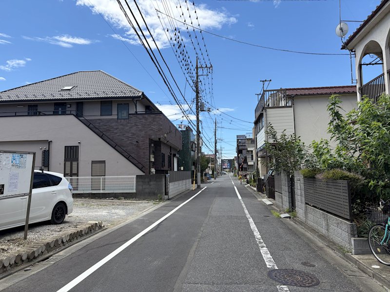 足立区鹿浜2丁目土地 現地写真（前面道路含む現地写真）