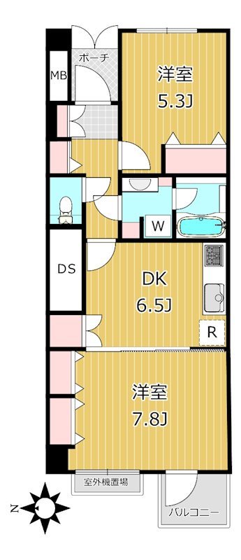 代々木ニューハイツ 間取図・土地図