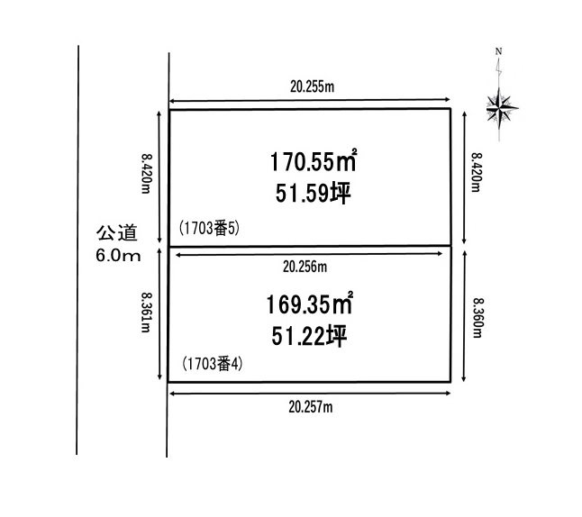 愛知県日進市栄３丁目 間取図・土地図