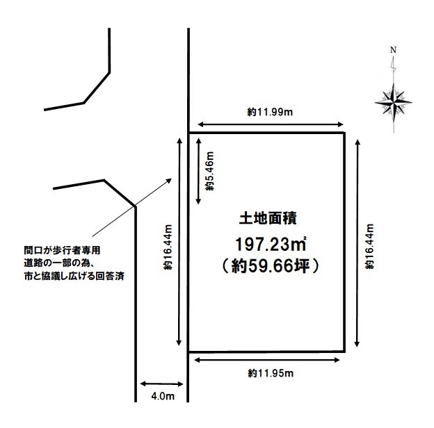 愛知県名古屋市緑区砂田２丁目 間取図・土地図