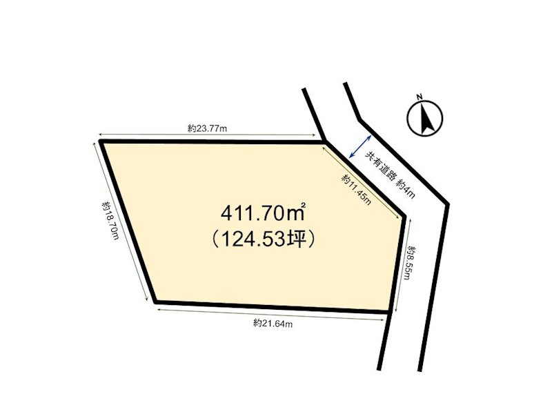 愛知県瀬戸市今林町 間取図・土地図