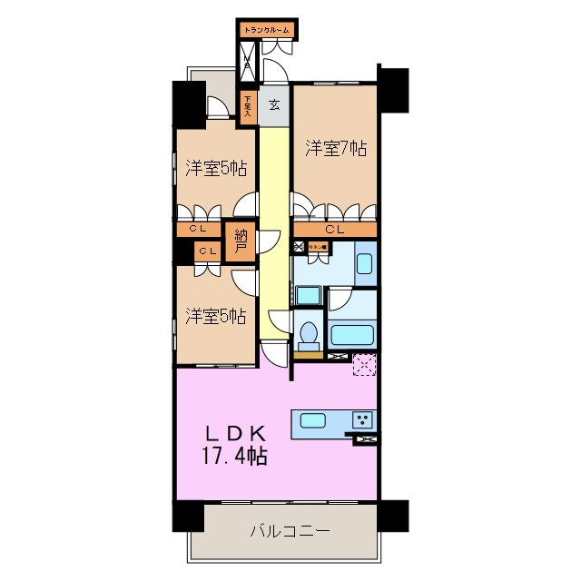 愛知県日進市赤池２丁目 間取図・土地図