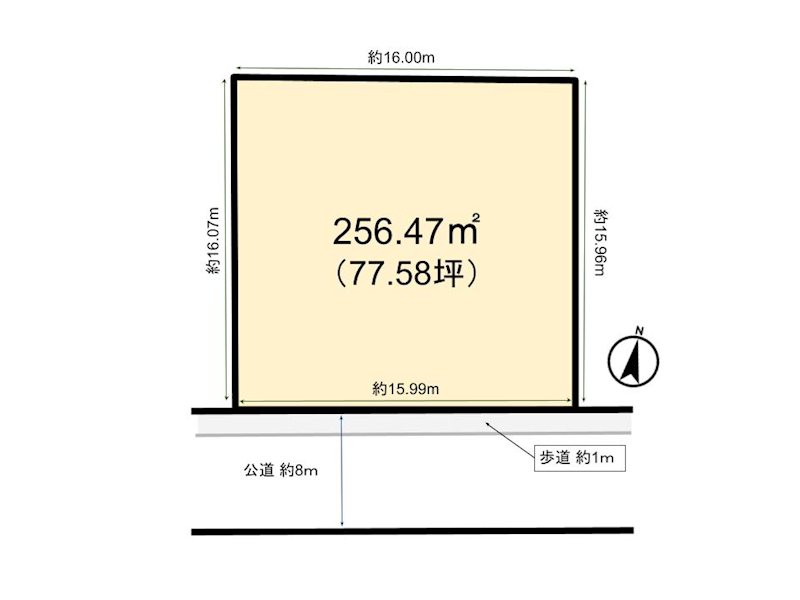 愛知県名古屋市緑区ほら貝２丁目 間取図・土地図