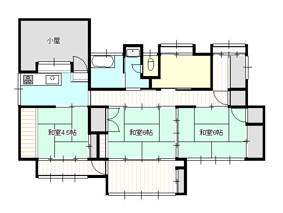 金谷町 売家 間取り図